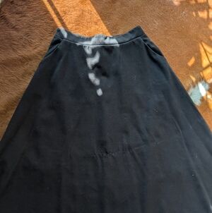 Elegant Black A-Line Skirt